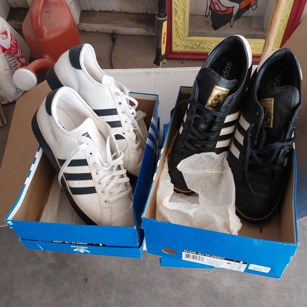 2 pairs of Ali classic Adidas size 13